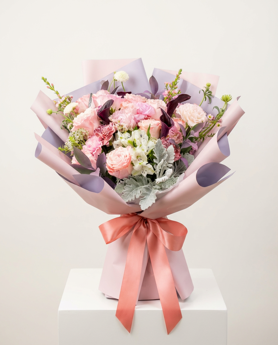 溫柔夢境 - 粉牡丹與落新婦