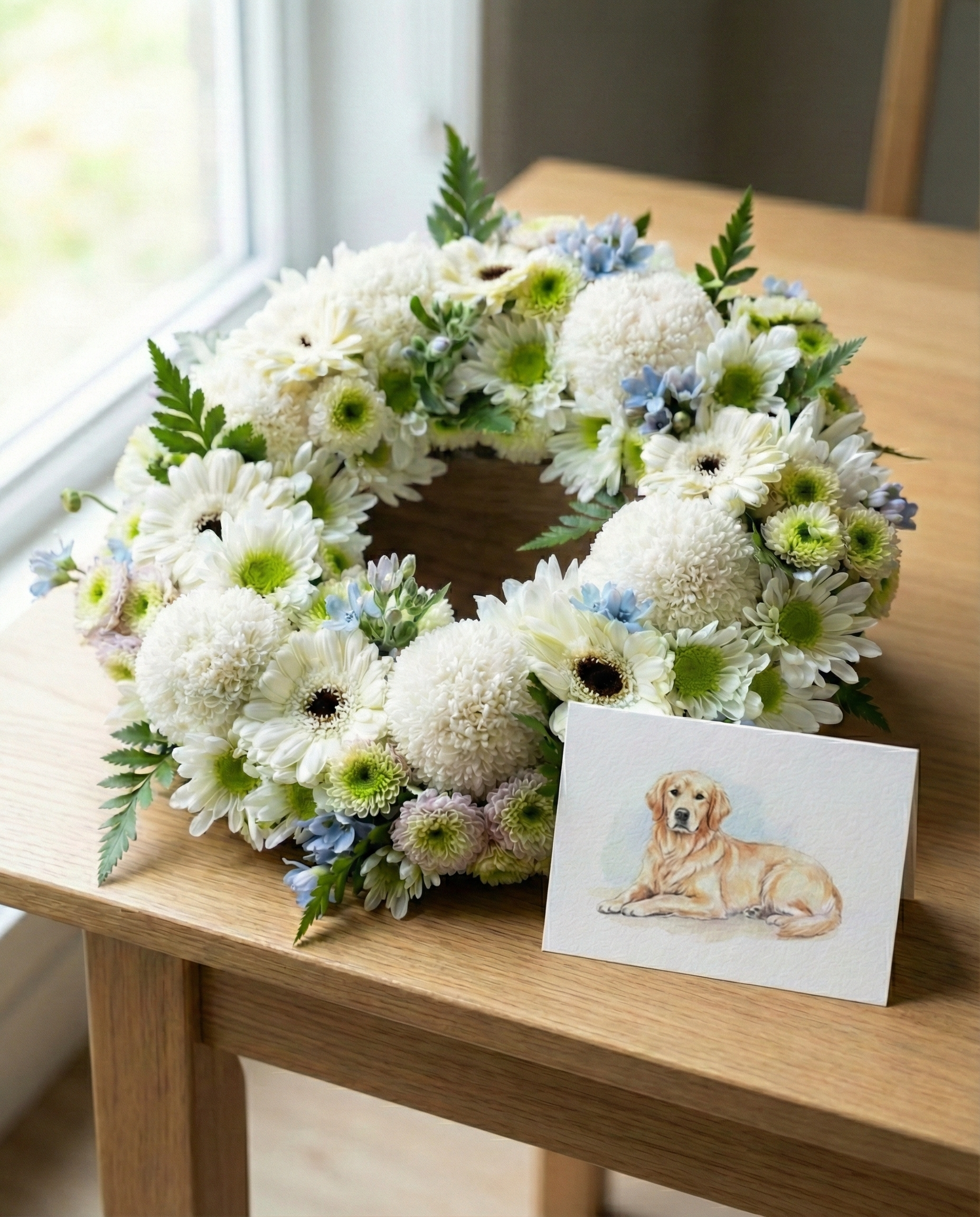 純白守護・寵物永恆懷念花圈