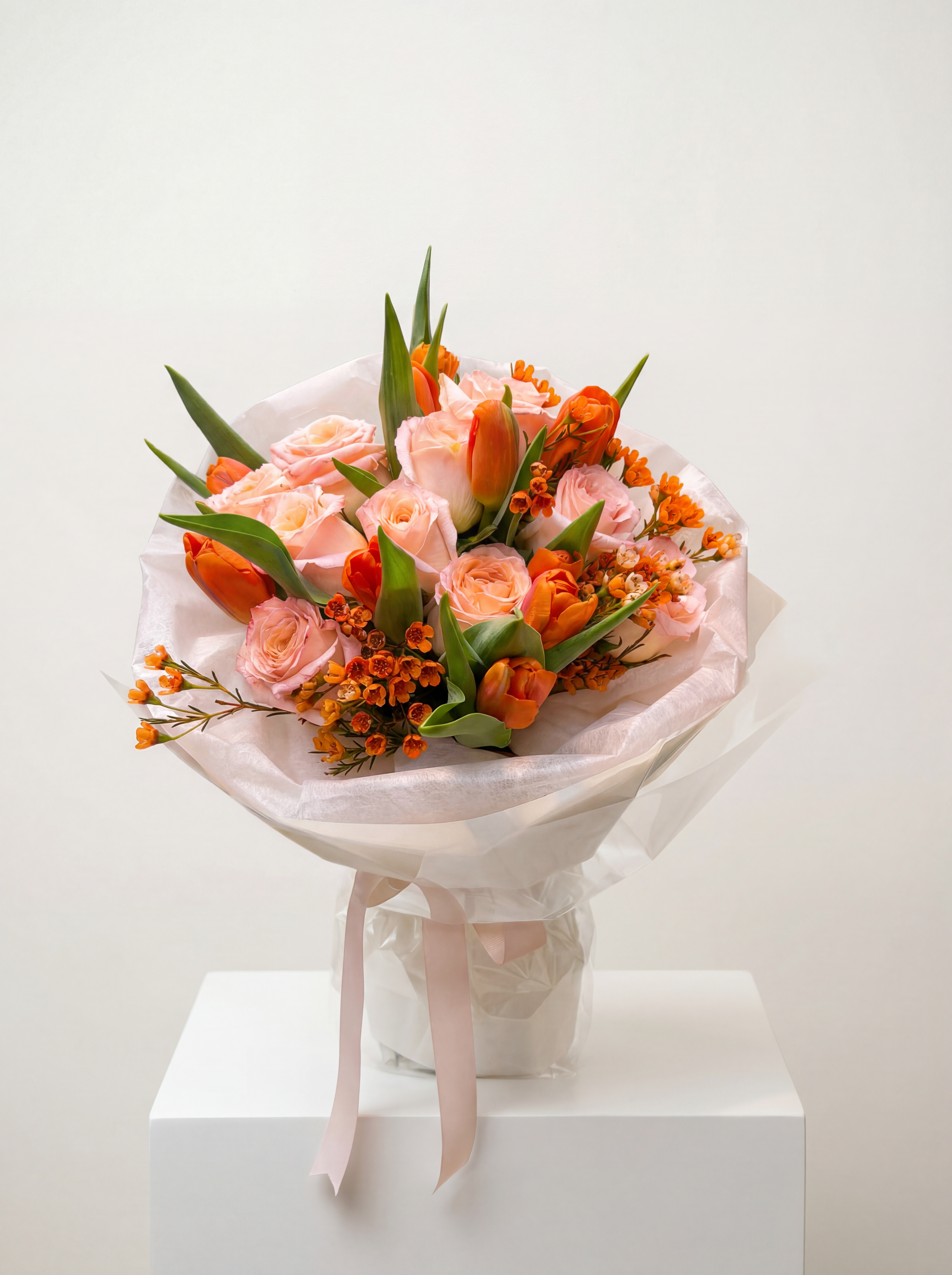 橙粉戀曲・熱情花語束